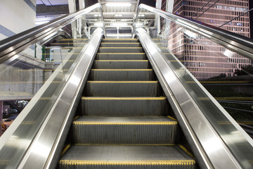 Escalator in the sky train station