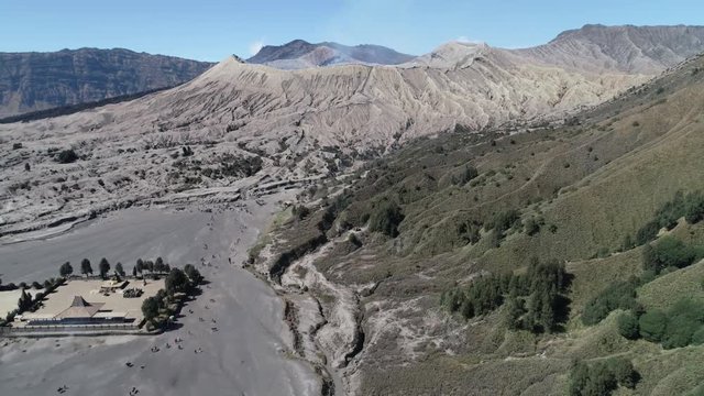 Aerial of Mt. Bromo, Java, Indonesia
