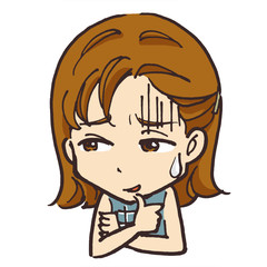 不信感
女の子