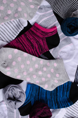 Short clean knitted socks