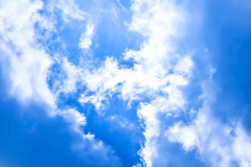 BLUE SKY WITH WHITE CLOUDS