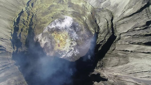 Aerial of Mt. Bromo, Java, Indonesia