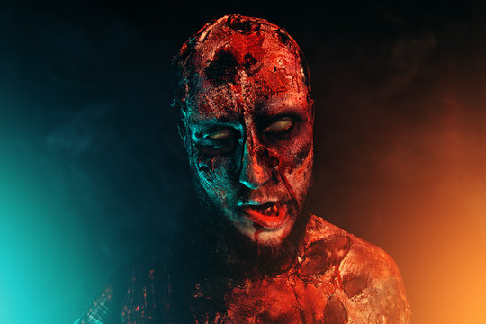 bloody frightening man