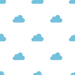 background with clouds seamless pattern vector