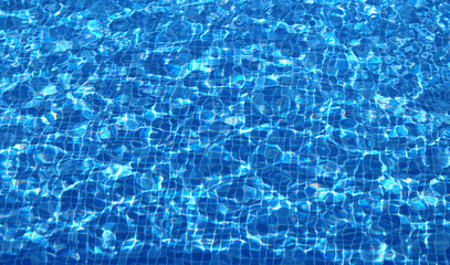 Photo of a macro of blue sea waves