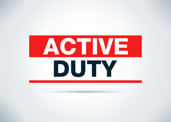 Active Duty Abstract Flat Background Design Illustration