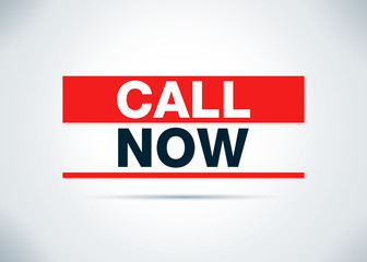 Call Now Abstract Flat Background Design Illustration