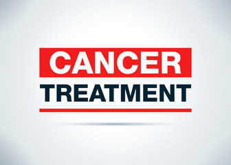 Cancer Treatment Abstract Flat Background Design Illustration