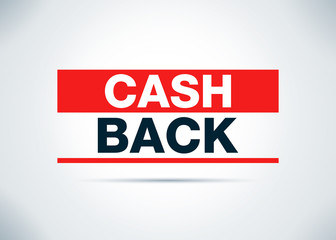 Cash Back Abstract Flat Background Design Illustration