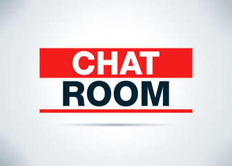 Chat Room Abstract Flat Background Design Illustration