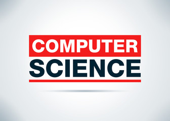 Computer Science Abstract Flat Background Design Illustration
