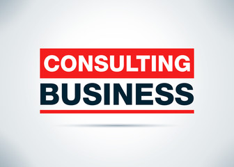 Consulting Business Abstract Flat Background Design Illustration