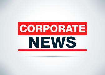 Corporate News Abstract Flat Background Design Illustration