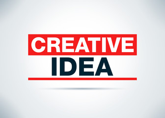 Creative Idea Abstract Flat Background Design Illustration