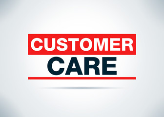 Customer Care Abstract Flat Background Design Illustration