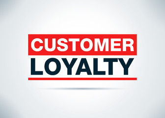 Customer Loyalty Abstract Flat Background Design Illustration