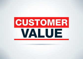 Customer Value Abstract Flat Background Design Illustration