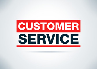 Customer Service Abstract Flat Background Design Illustration