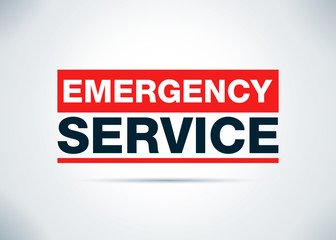 Emergency Service Abstract Flat Background Design Illustration