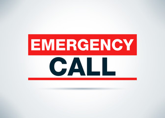 Emergency Call Abstract Flat Background Design Illustration
