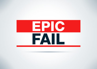 Epic Fail Abstract Flat Background Design Illustration