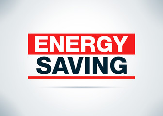 Energy Saving Abstract Flat Background Design Illustration