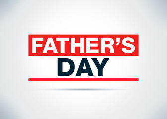 Father's Day Abstract Flat Background Design Illustration