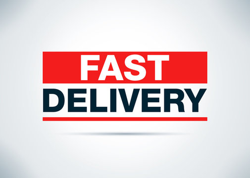 Fast Delivery Abstract Flat Background Design Illustration