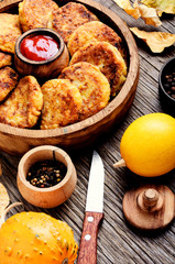 Diet vegetable pumpkin cutlet