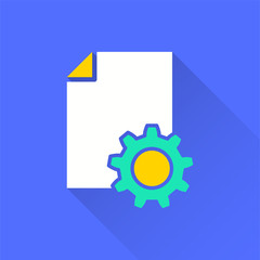 Business report - vector icon for graphic and web design.