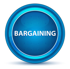 Bargaining Eyeball Blue Round Button