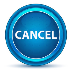 Cancel Eyeball Blue Round Button