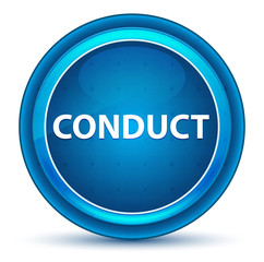 Conduct Eyeball Blue Round Button