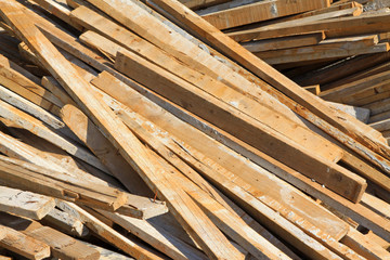 piles of wood