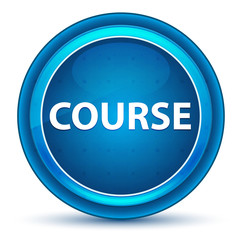 Course Eyeball Blue Round Button