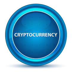 Cryptocurrency Eyeball Blue Round Button