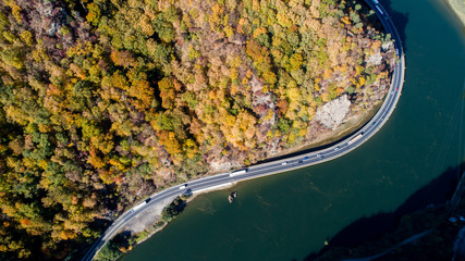 Olt Valley River on a sunny day