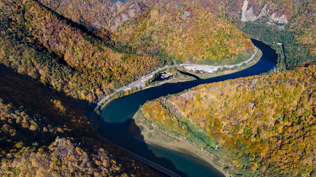 Olt Valley River on a sunny day