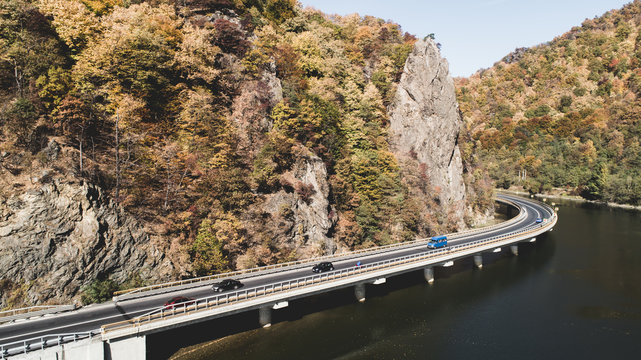 Olt Valley River on a sunny day