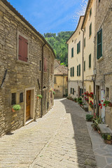 Fototapeta na wymiar Is a typical italian street in the a small provincial town in Tuscany, Italy, Europe