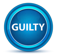 Guilty Eyeball Blue Round Button