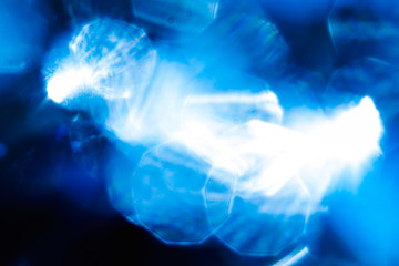 Vibrant specks of blue light