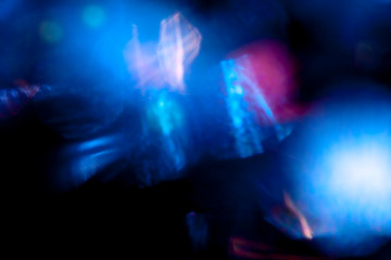 Fototapeta premium Blue bright shines in murk