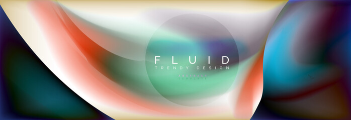 Abstract background holographic liquid colors design