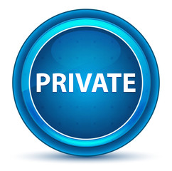 Private Eyeball Blue Round Button