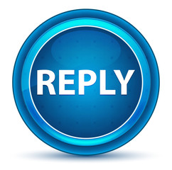 Reply Eyeball Blue Round Button