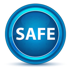 Safe Eyeball Blue Round Button