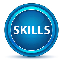 Skills Eyeball Blue Round Button