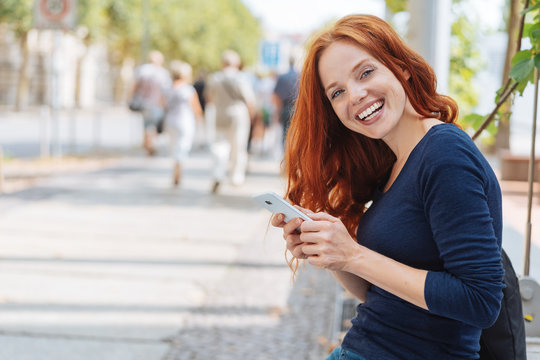 Pretty young woman with a happy smile