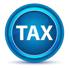 Tax Eyeball Blue Round Button